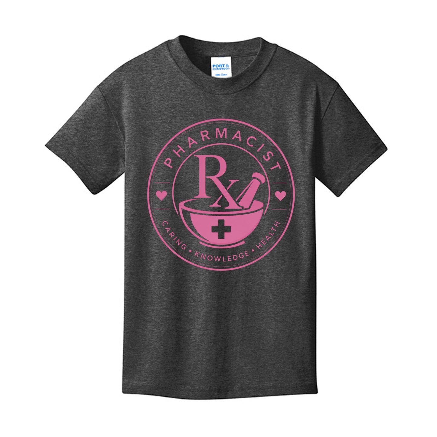 Dark Heather Grey - PC54Y - FRONT