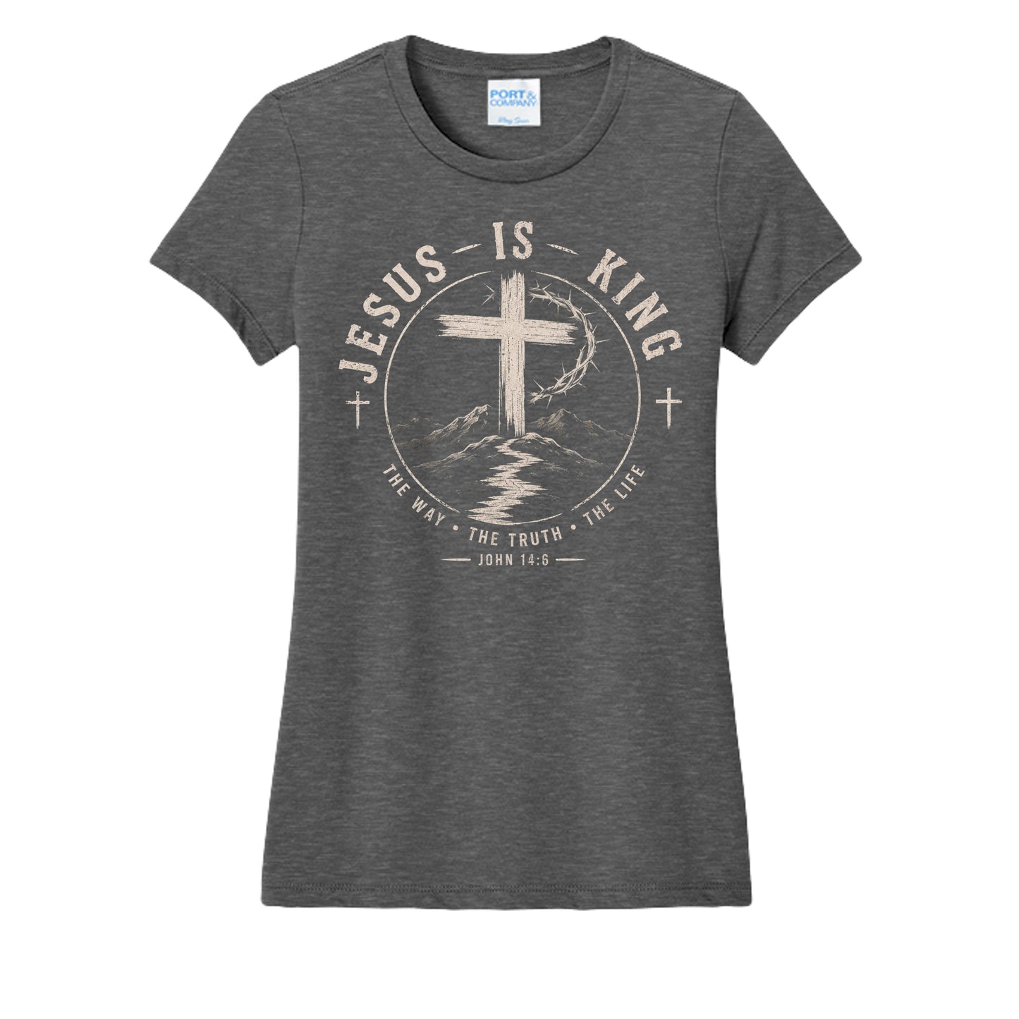 Dark Heather Grey - LPC450 - FRONT